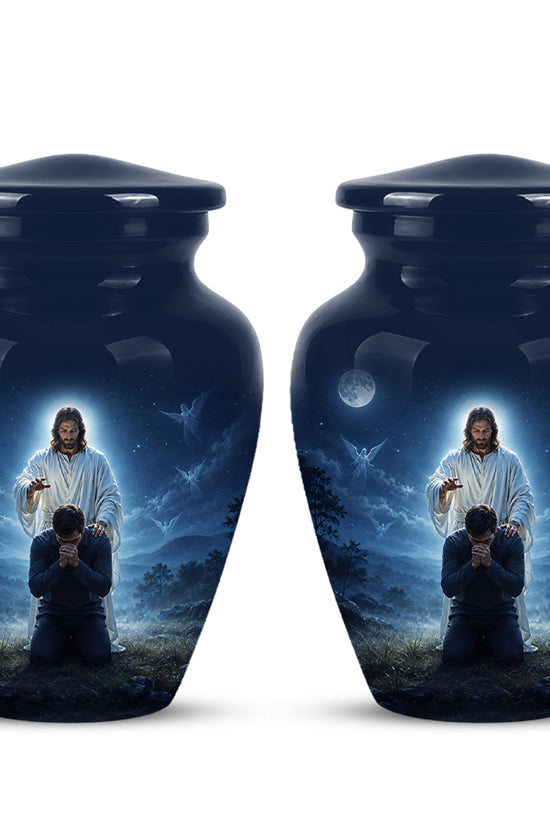 Jesus In Gethsemane Cremation Urn - Spiritual Urns To Tribute Ashes