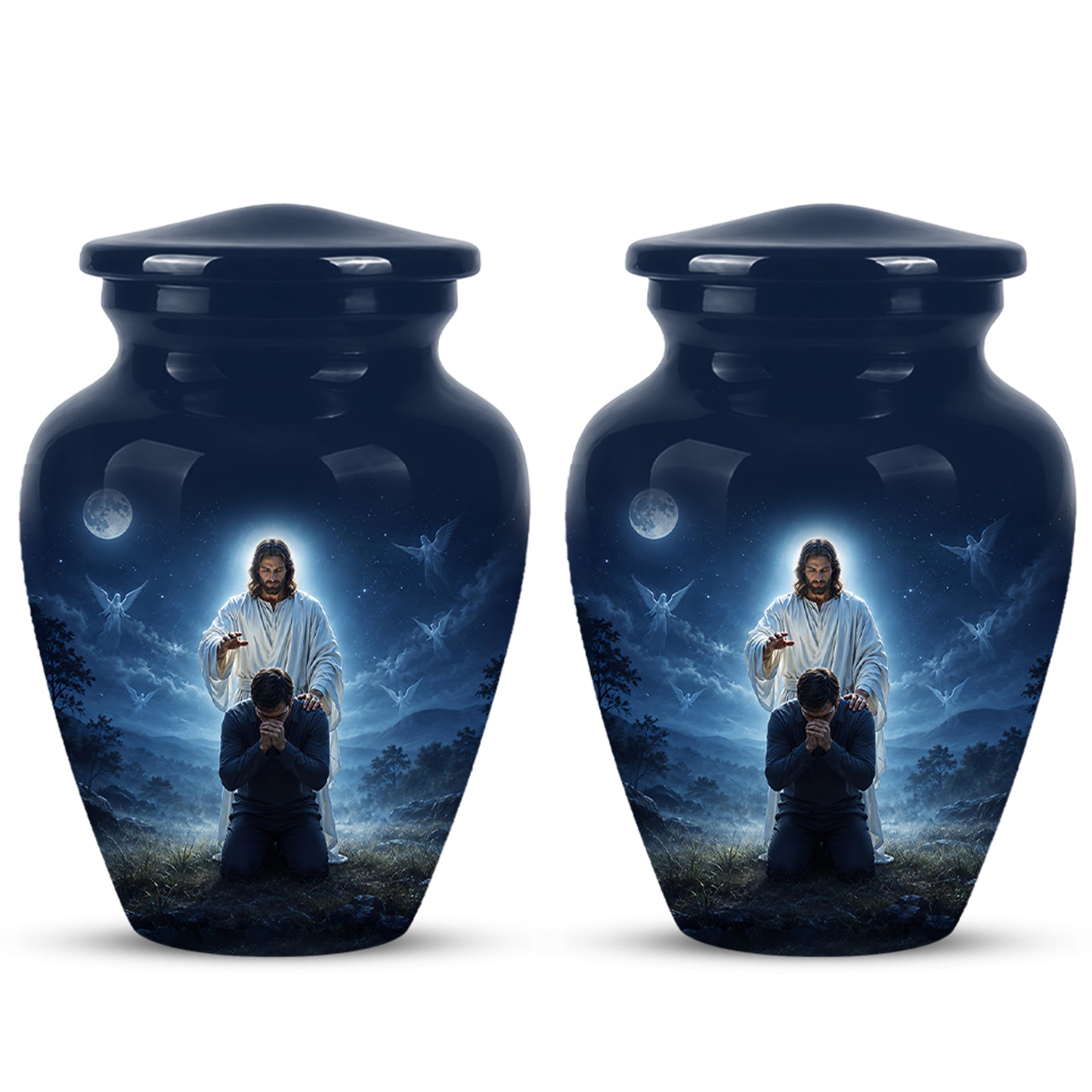 Jesus In Gethsemane Cremation Urn - Spiritual Urns To Tribute Ashes