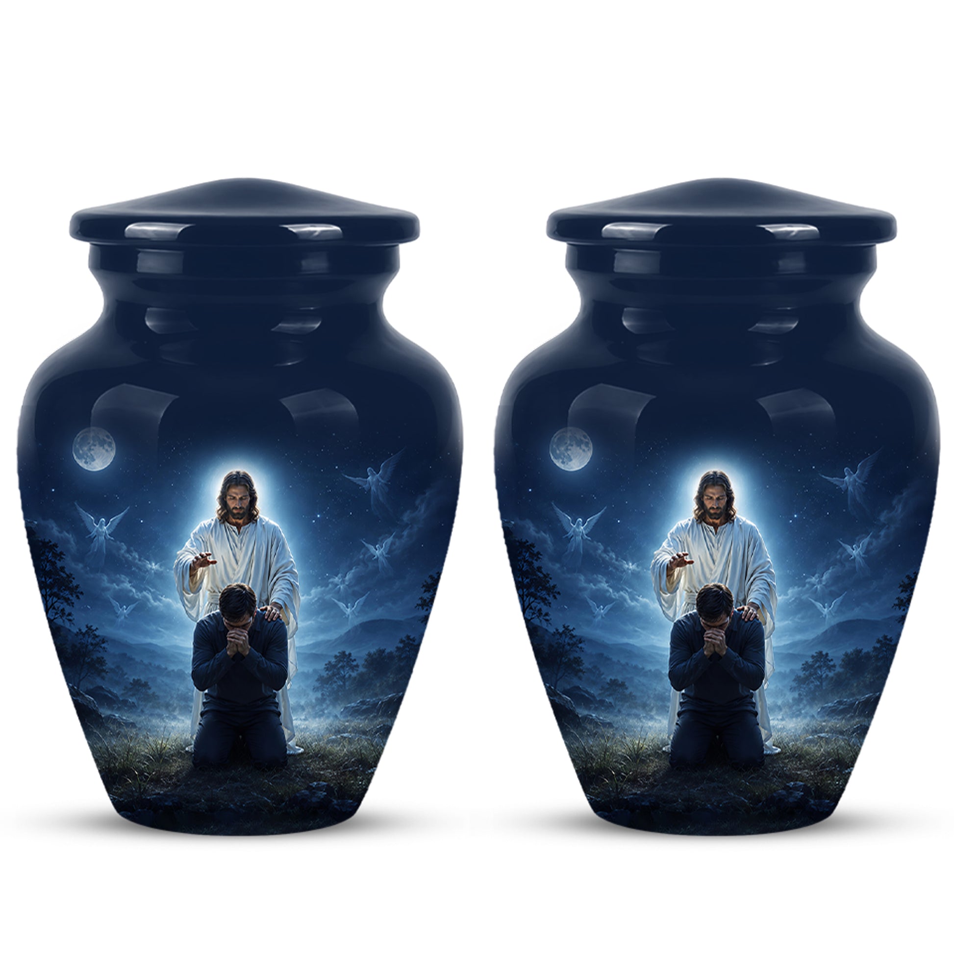 Jesus In Gethsemane Cremation Urn - Spiritual Urns To Tribute Ashes