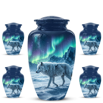 10 inch Large Urn with 4 Keepsake 3 inch