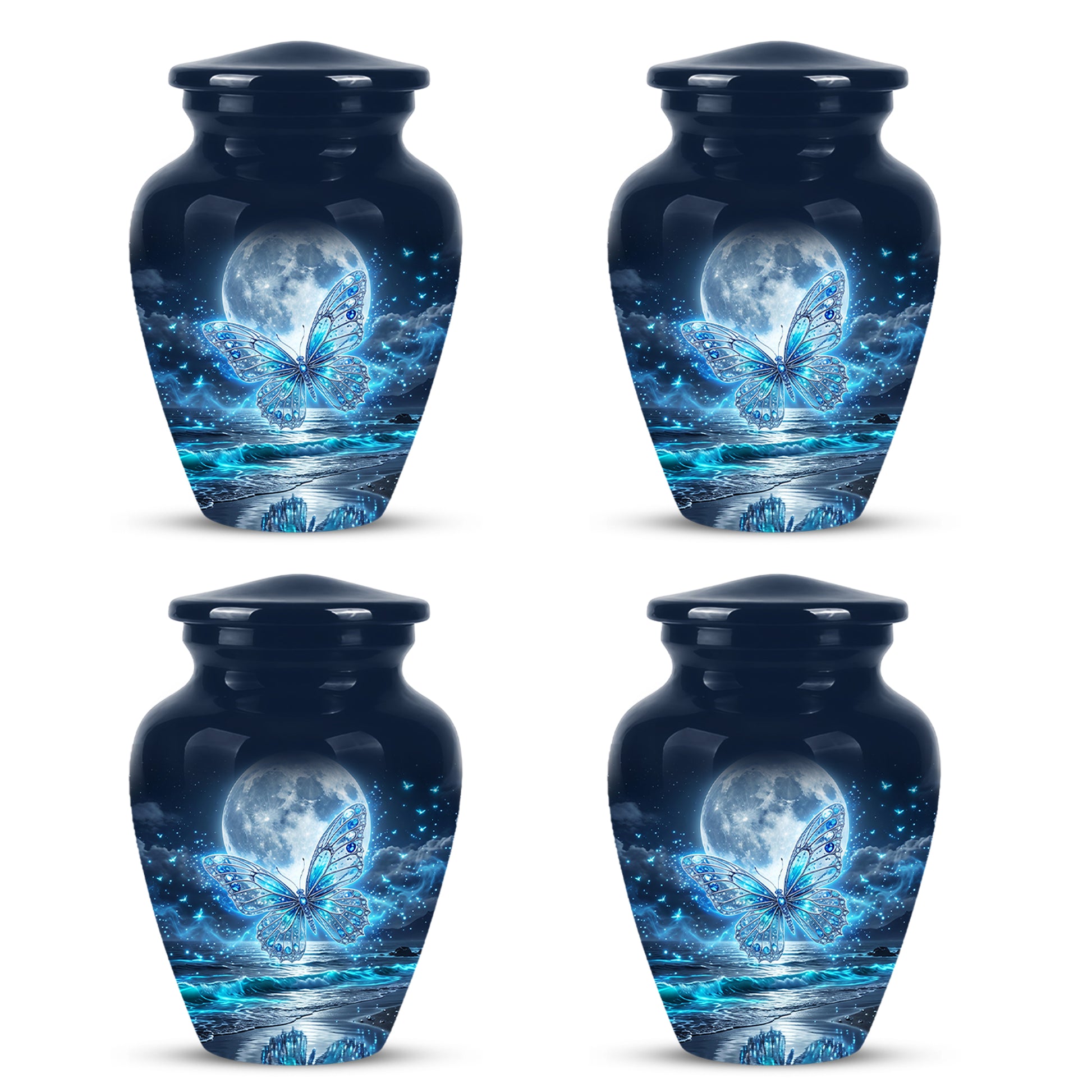 Beautiful Butterfly Burial Urn - Custom Memorial Urns For Women Ashes