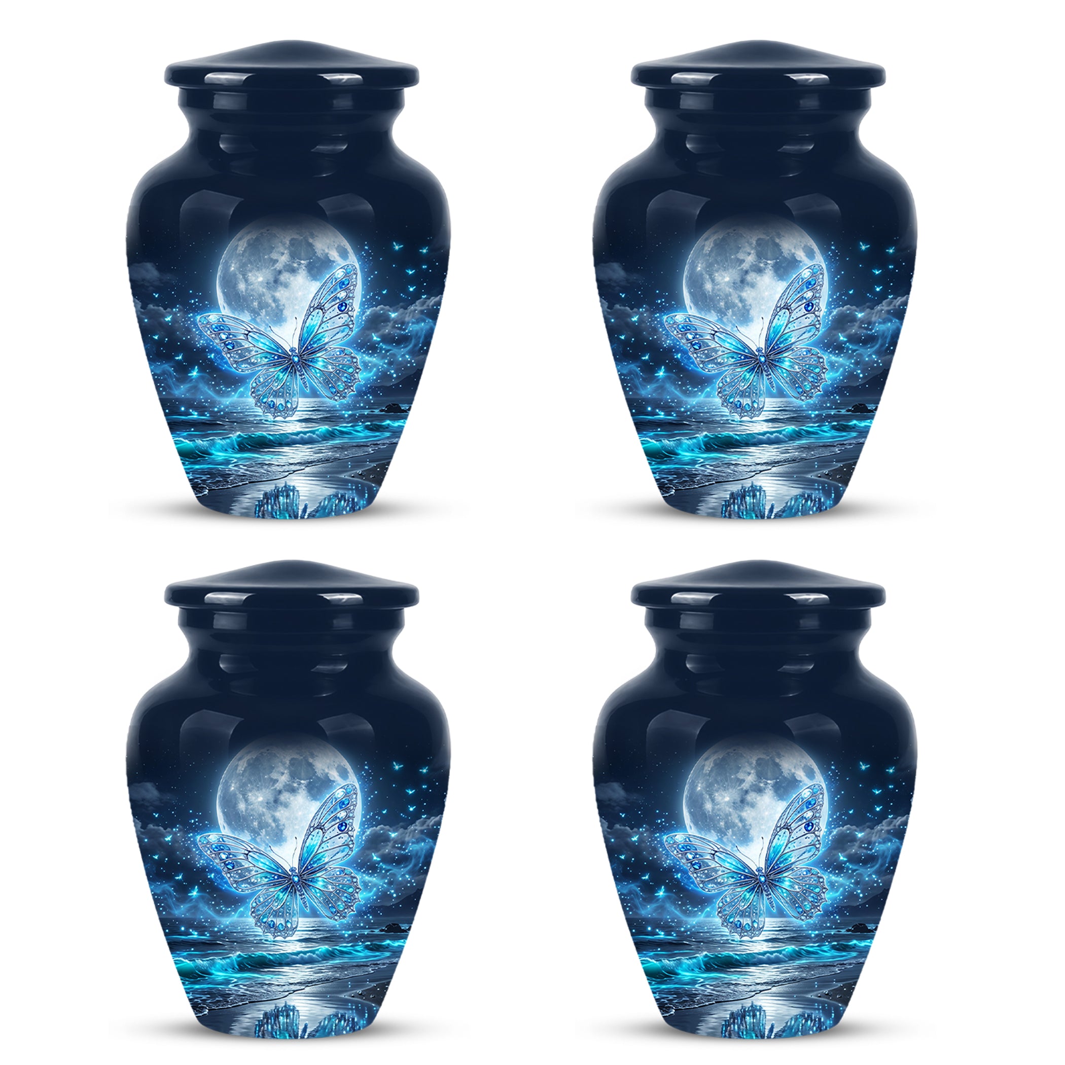 Beautiful Butterfly Burial Urn - Custom Memorial Urns For Women Ashes