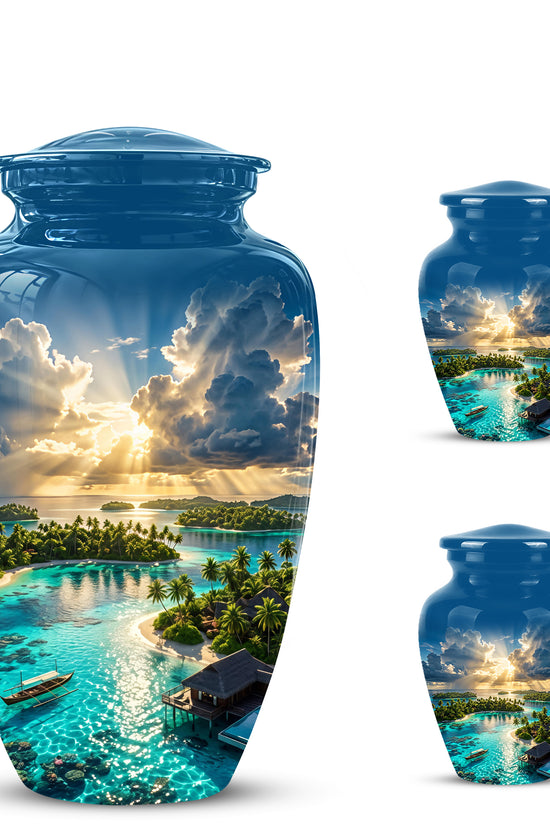 Beach Cremation Urn - Personalized Adult Urns For Human Ashes