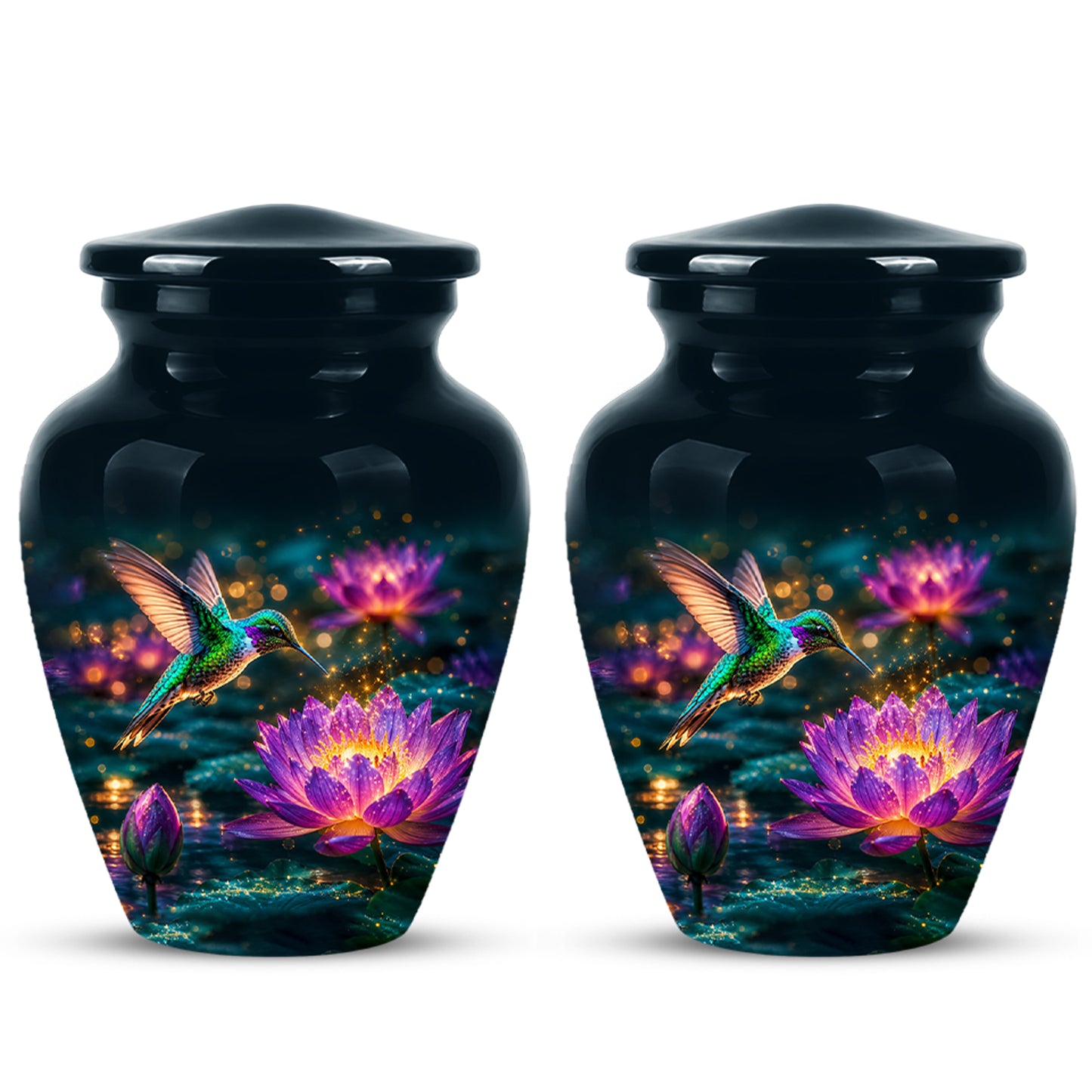 Beautiful Handcrafted Hummingbird Urn - Custom Memorial Urns For Ashes