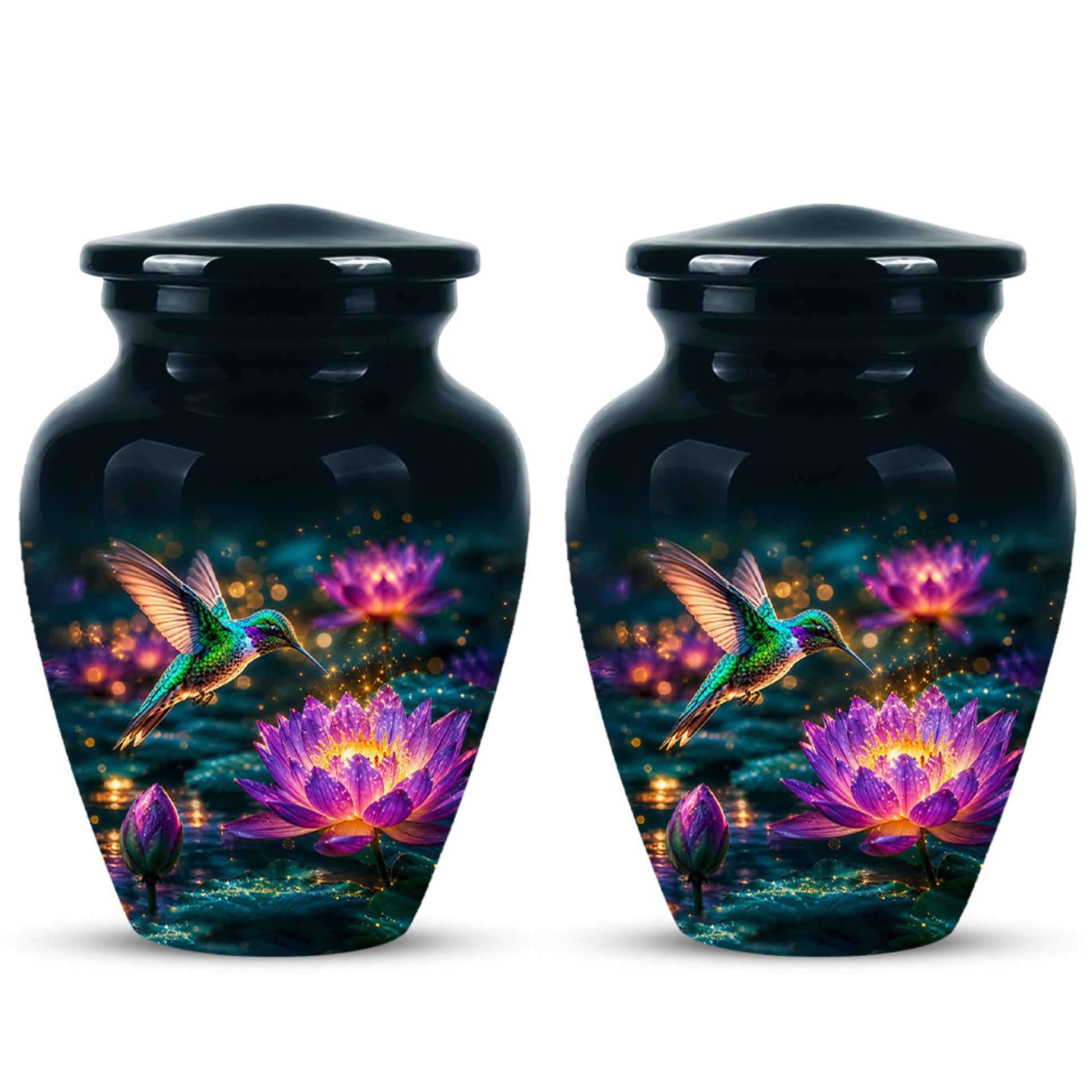 Beautiful Handcrafted Hummingbird Urn - Custom Memorial Urns For Ashes
