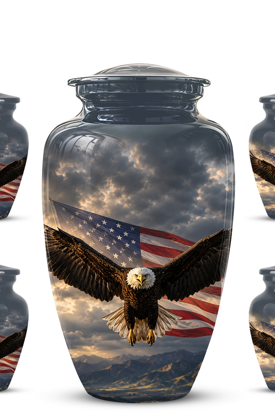 American Eagle Memorial Urn - Patriotic Burial Urns For Human Ashes