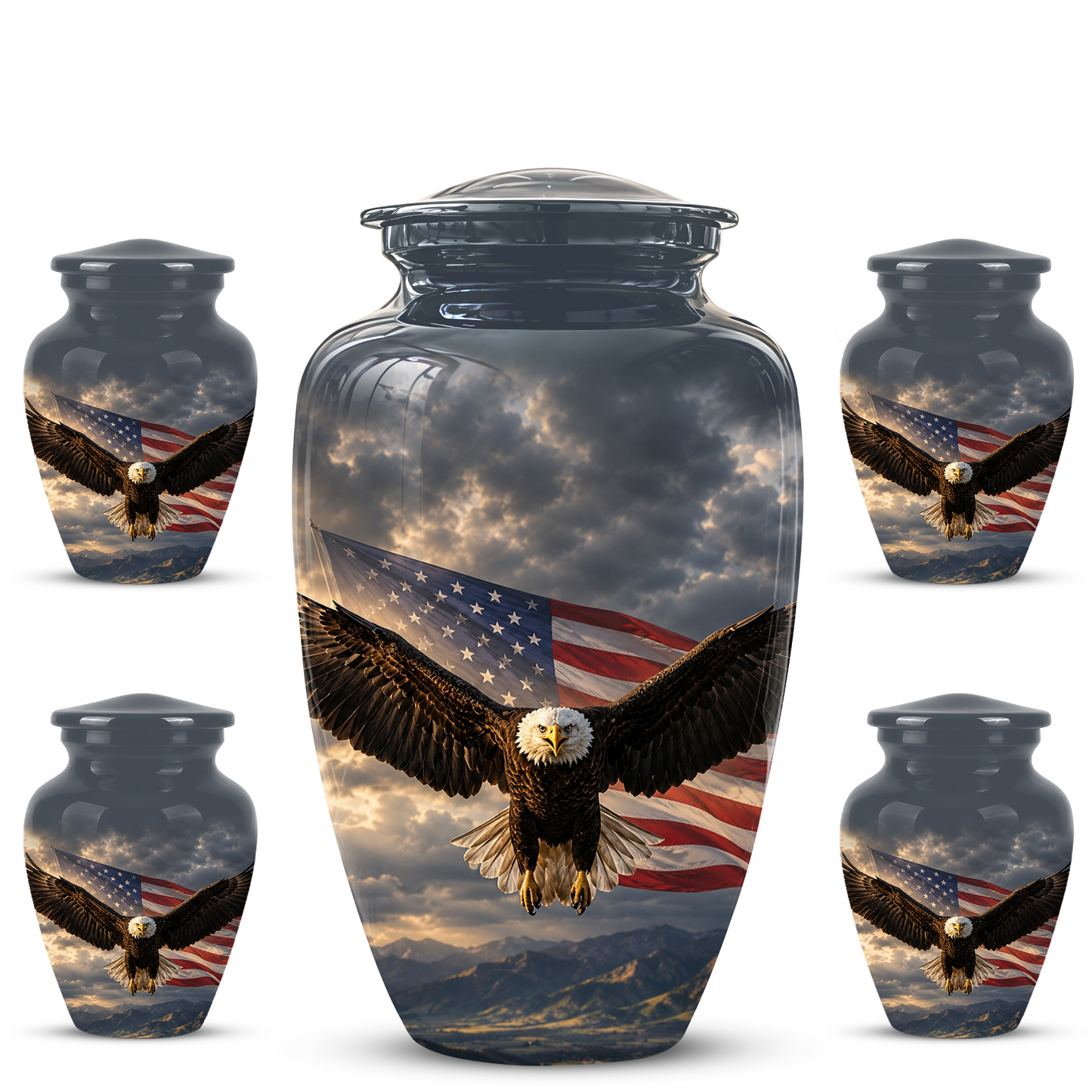 American Eagle Memorial Urn - Patriotic Burial Urns For Human Ashes