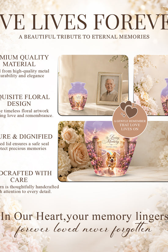 Pet Dog Memorial Urn – Personalized Dog Cremation Urn for Pets Ashes