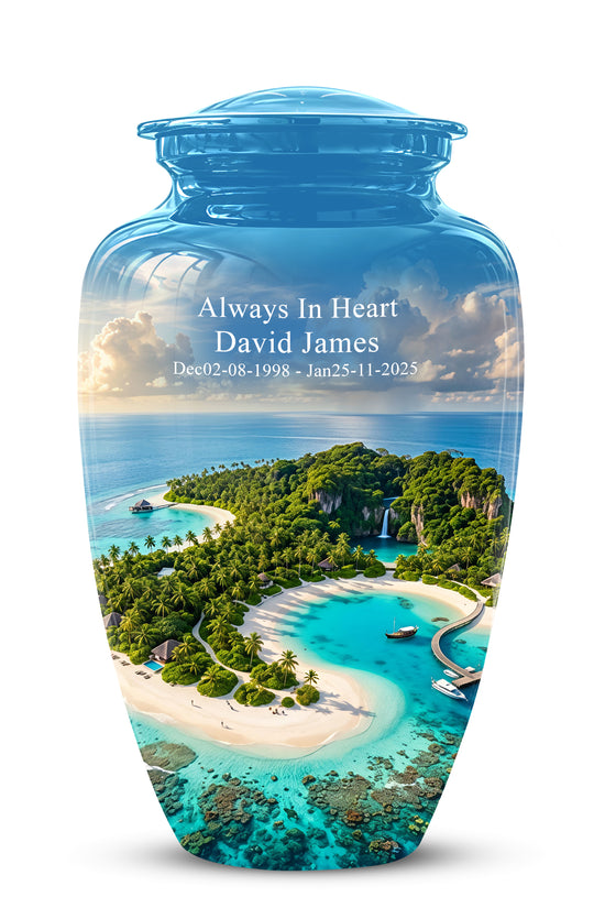 Beach Memorial Urns For Human Ashes - Custom Handmade Urns For Ashes