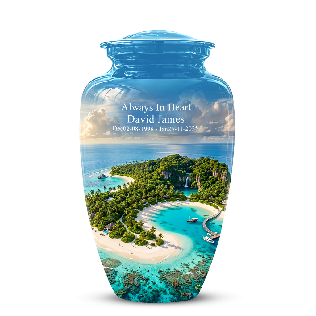 Beach Memorial Urns For Human Ashes - Custom Handmade Urns For Ashes