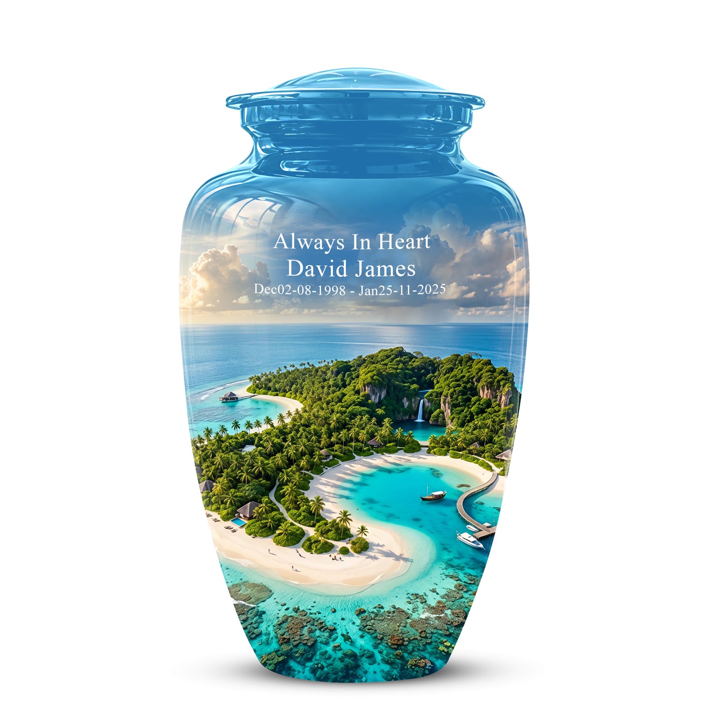 Beach Memorial Urns For Human Ashes - Custom Handmade Urns For Ashes