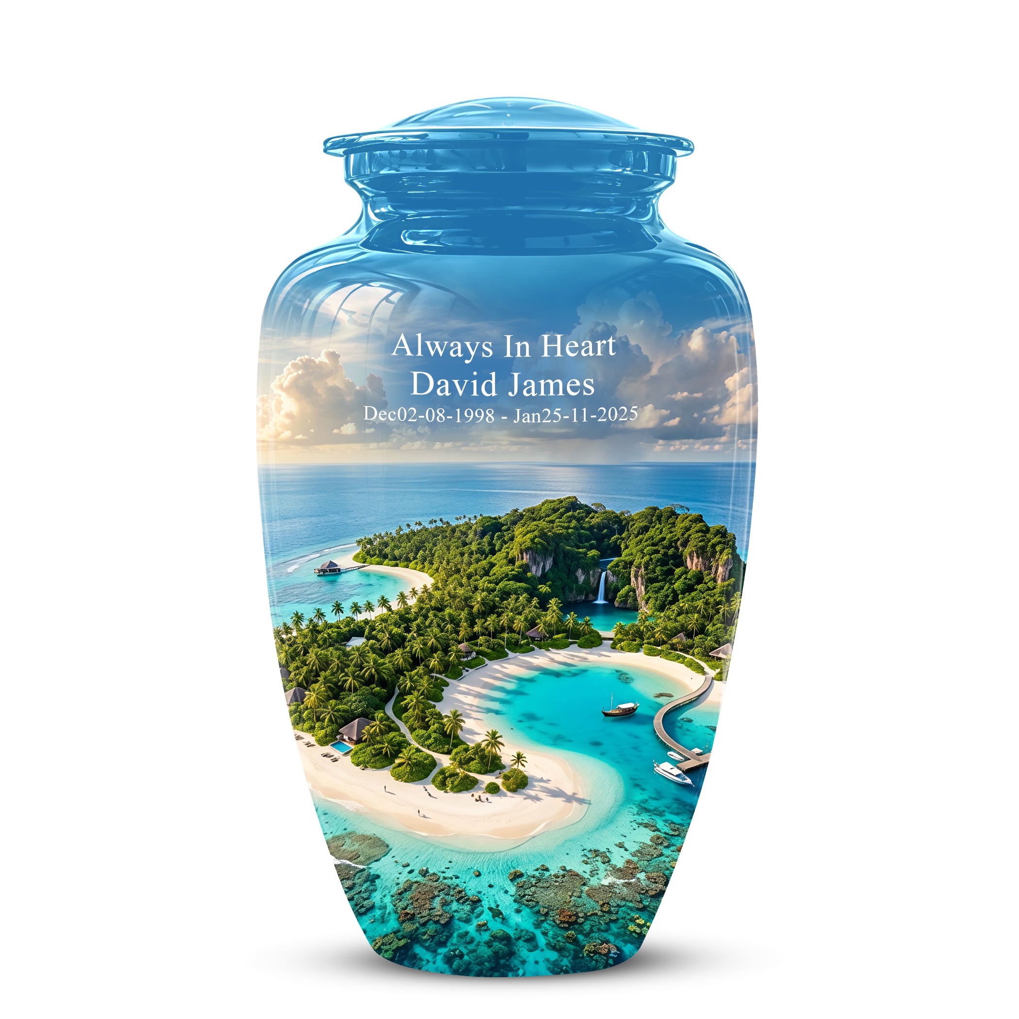 Beach Memorial Urns For Human Ashes - Custom Handmade Urns For Ashes