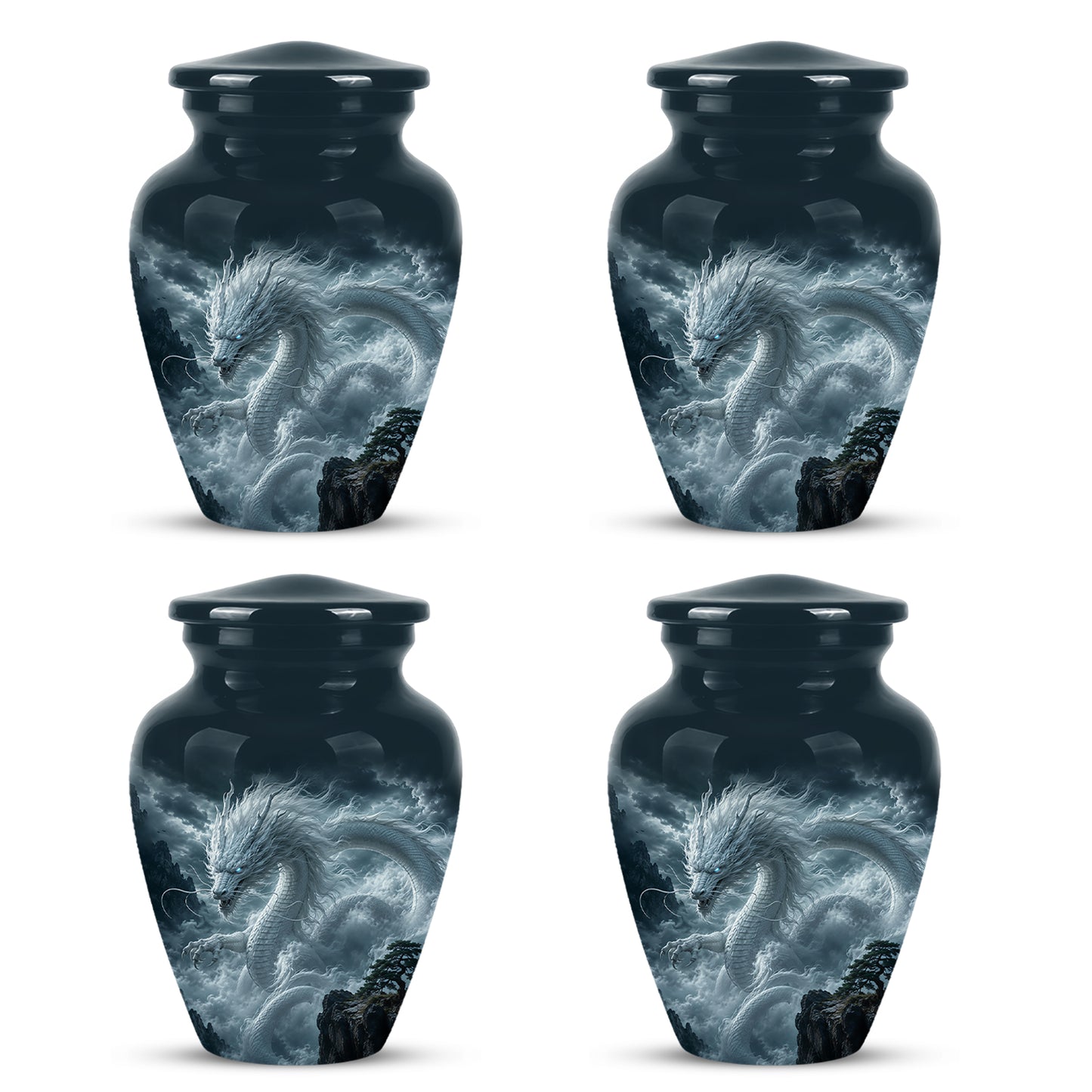 Dragon Cremation Urn = Custom Artistic Adult Memorial Urns For Ashes