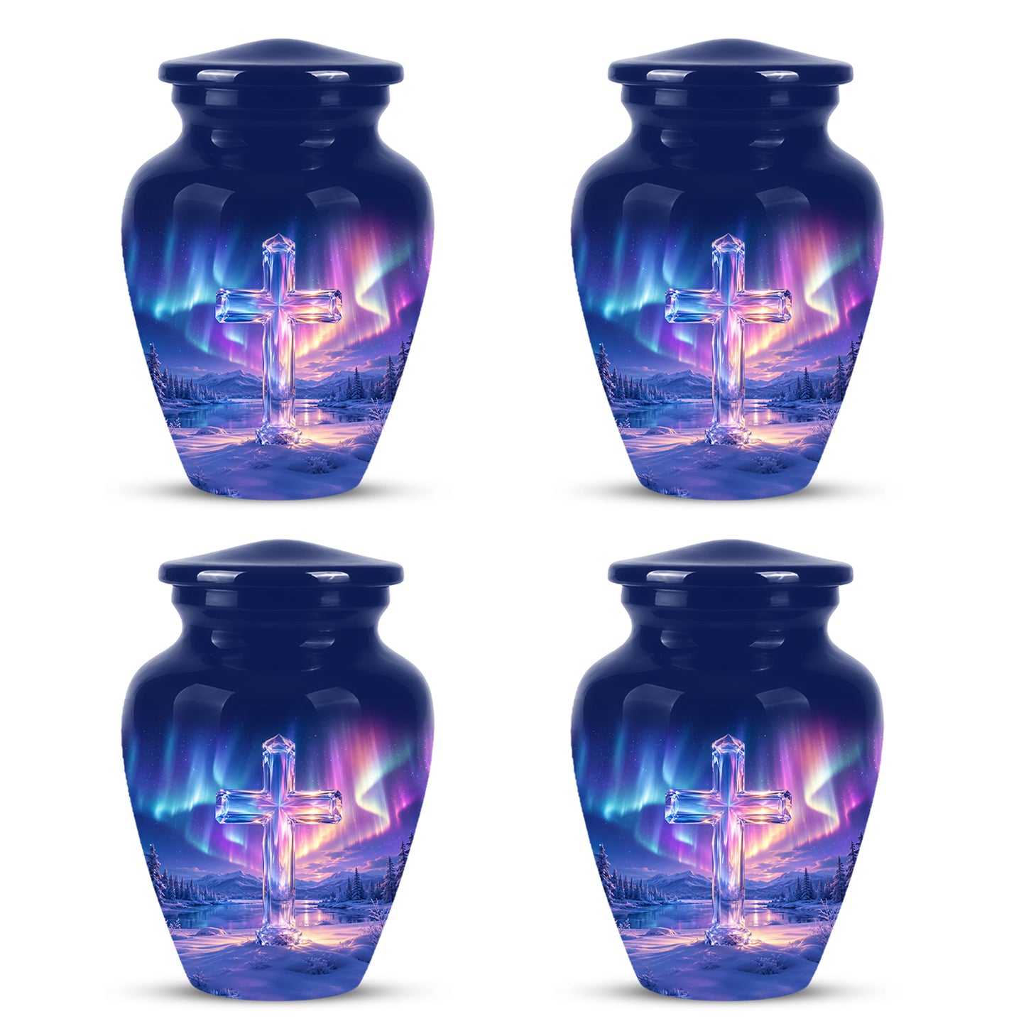 Celestial Cross Cremation Urn for Ashes – Peaceful Tribute Memorial Urn