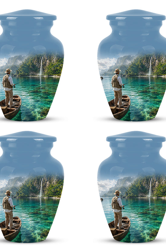 Fishing Boat Memorial Urn - Artistic Landscape Urns For Human Ashes