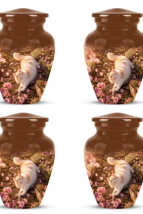 Fluffy Cat Cremation Urn - Custom Burial Memorial Urns On Sale