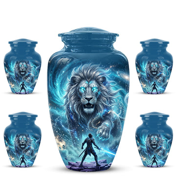 10 inch Large Urn with 4 Keepsake 3 inch