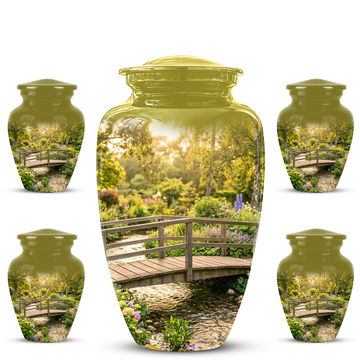 10 inch Large Urn with 4 Keepsake 3 inch