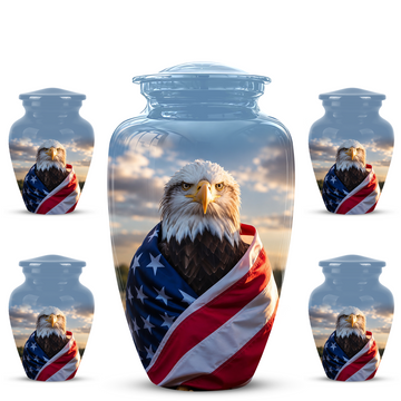 10 inch Large Urn with 4 Keepsake 3 inch