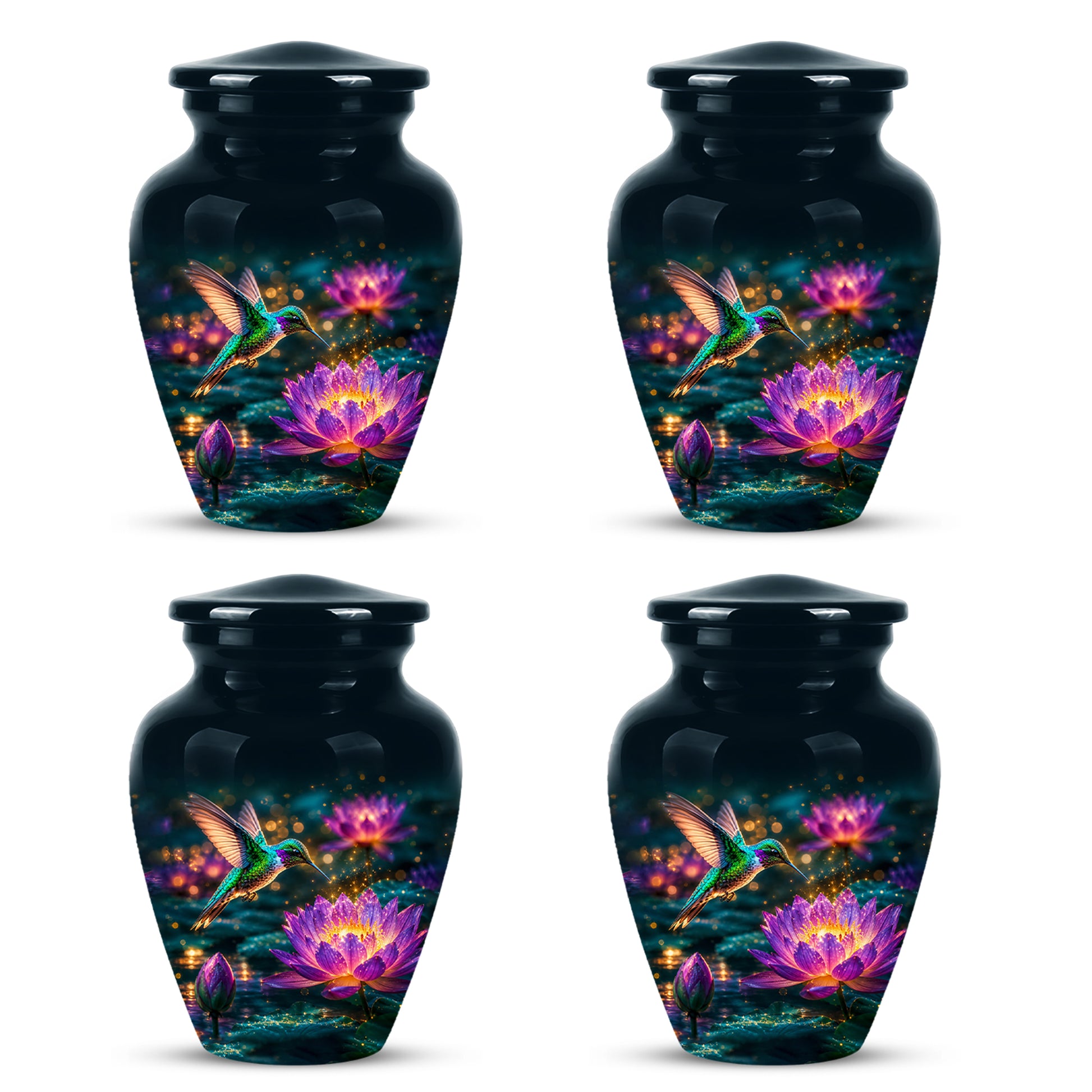 Beautiful Handcrafted Hummingbird Urn - Custom Memorial Urns For Ashes