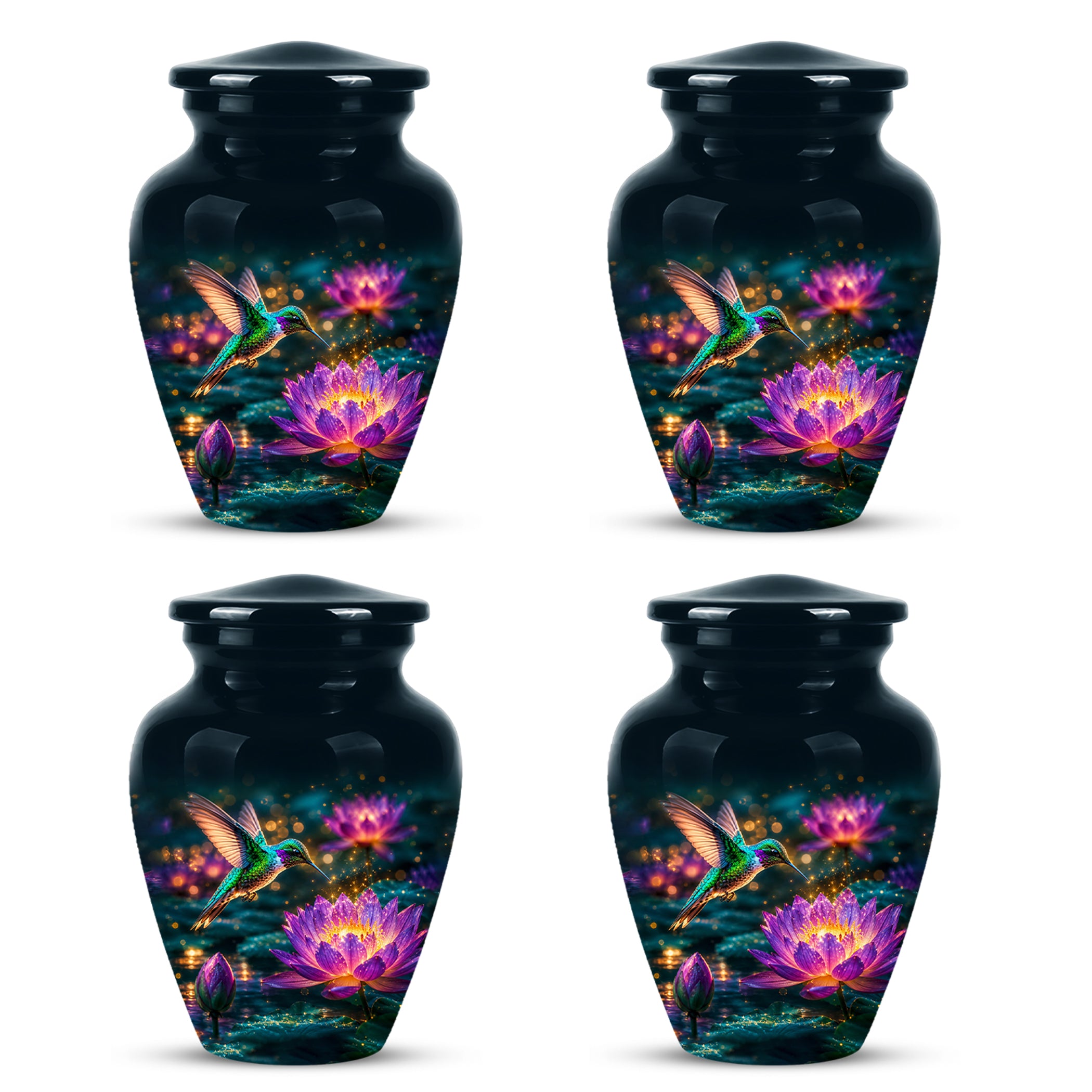 Beautiful Handcrafted Hummingbird Urn - Custom Memorial Urns For Ashes
