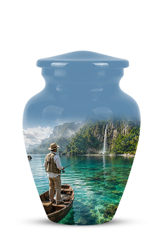 Fishing Boat Memorial Urn - Artistic Landscape Urns For Human Ashes