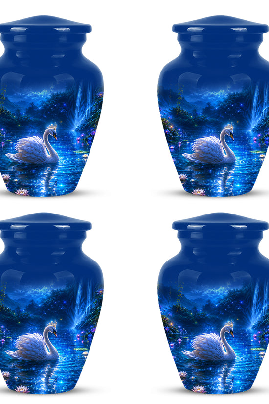 White Swan Memorial Urn - Custom Cremation Urns For Men & Women Ashes