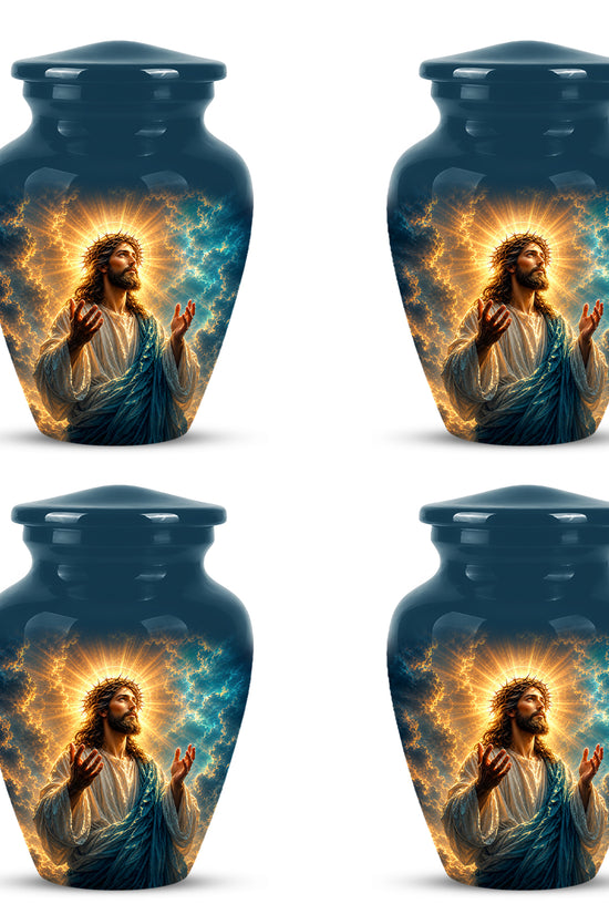 Personalized Jesus Cremation Urn - Handmade Religious Urns On Sale