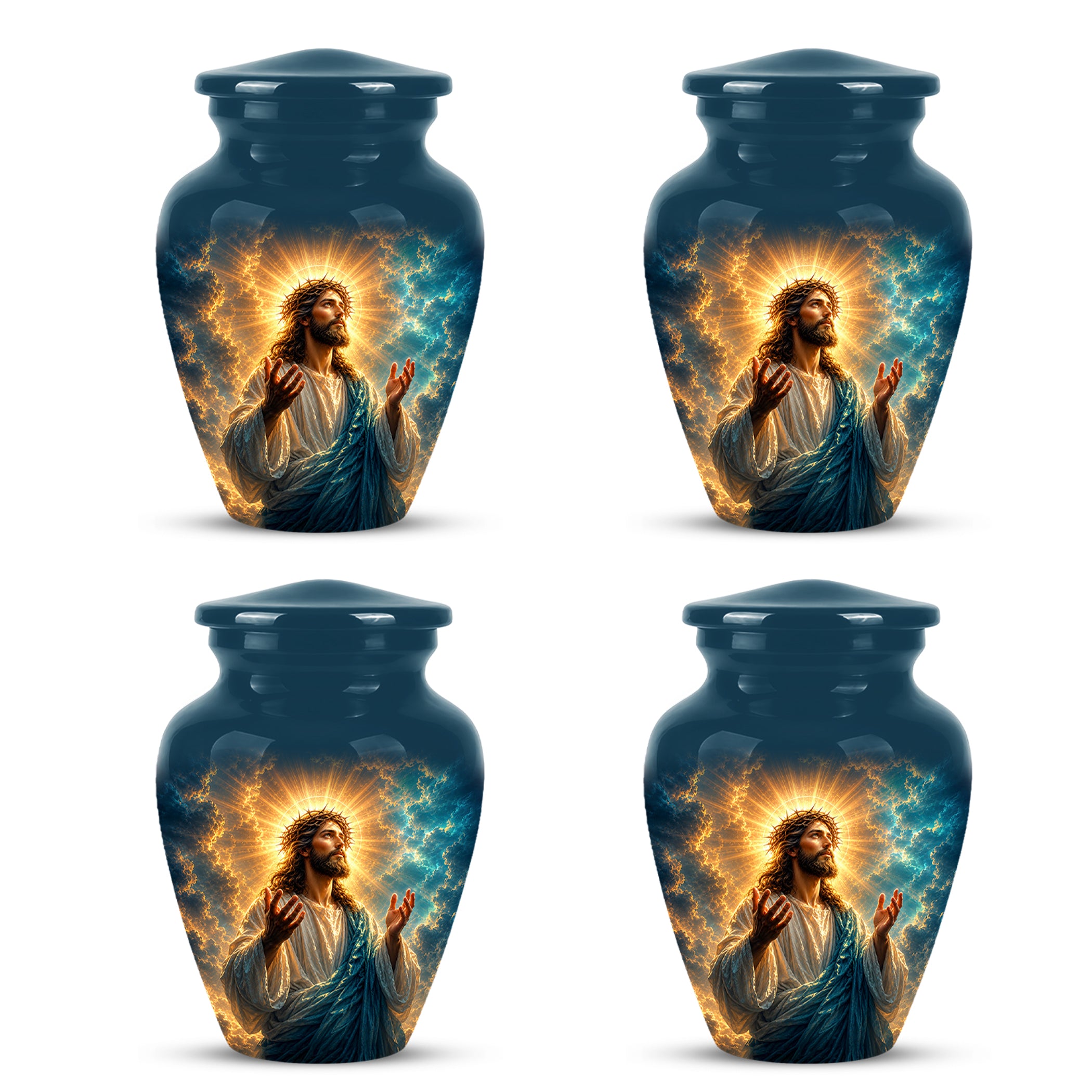 Personalized Jesus Cremation Urn - Handmade Religious Urns On Sale