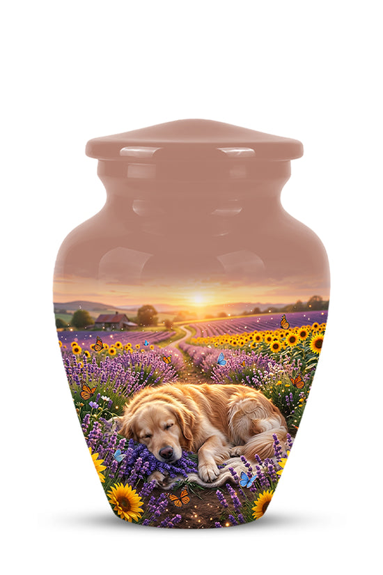 Golden Retriever Gog Memorial Urn - Personalized Pet Urns For Ashes