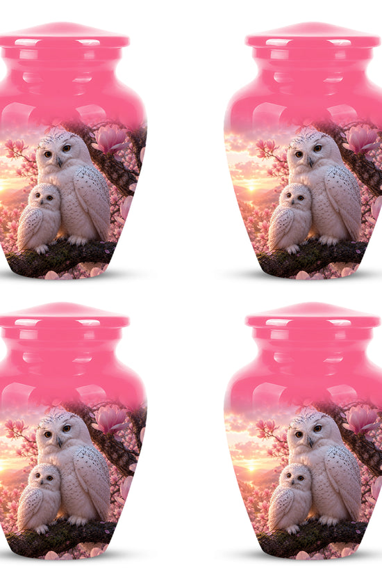 Owl Family Urn for Ashes – Elegant Cremation Memorial Urns For Humans