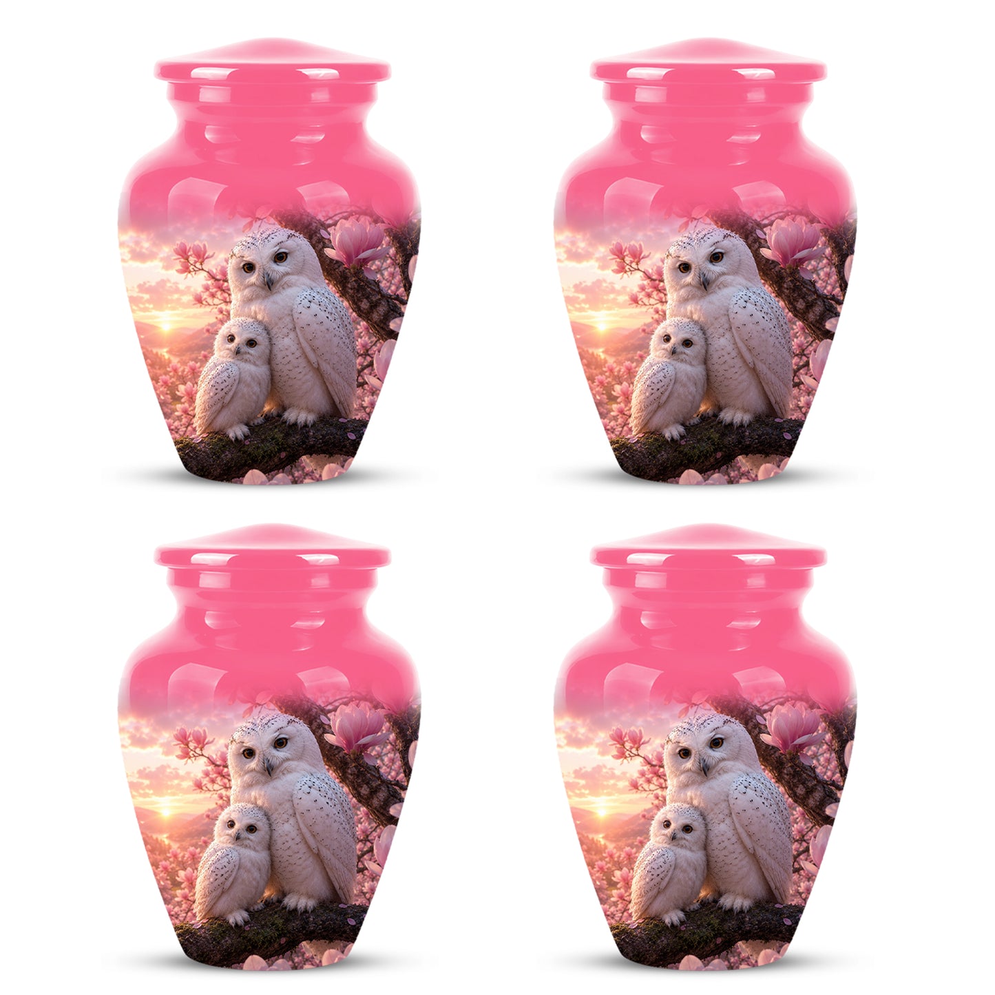 Owl Family Urn for Ashes – Elegant Cremation Memorial Urns For Humans
