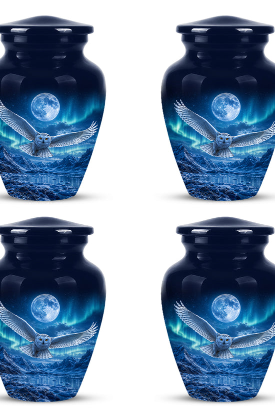 Flying Owl Memorial Urn - Night Owl Cremation Urns For Human Ashes
