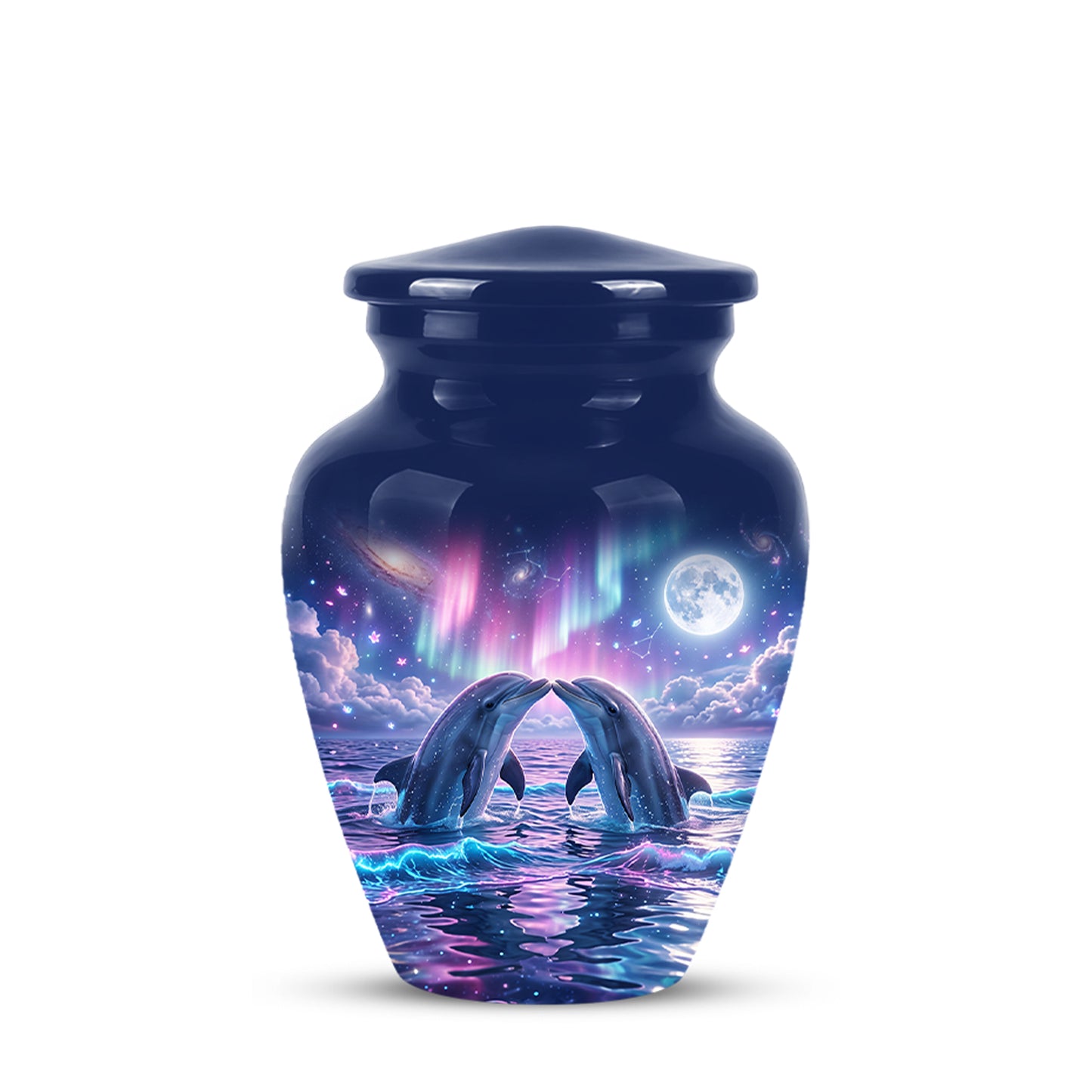 Twin Dolphin Memorial Urn - Beautiful Cremation Urns For Women Ashes