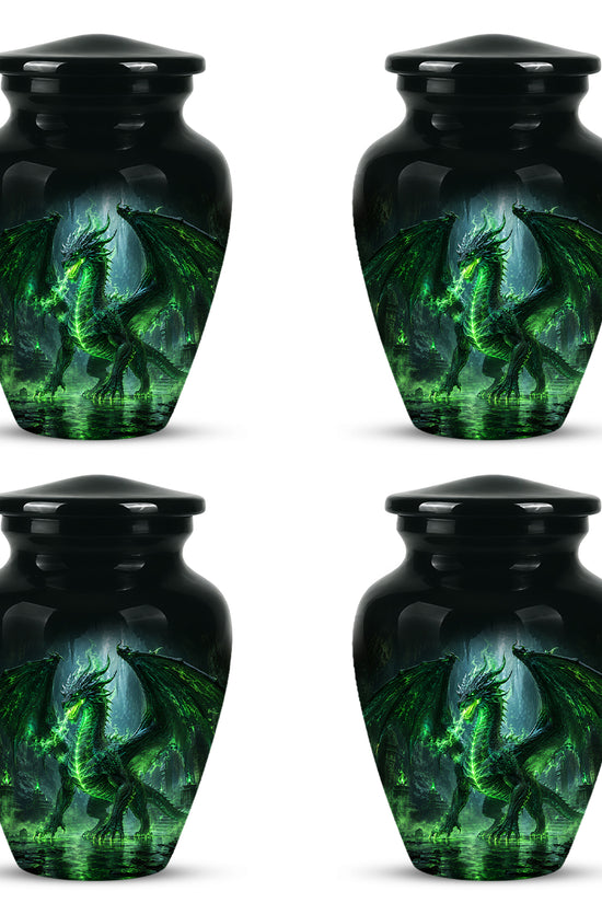 Dragon Themed Urn - Mythical Artistic Memorial Urns For Human Ashes