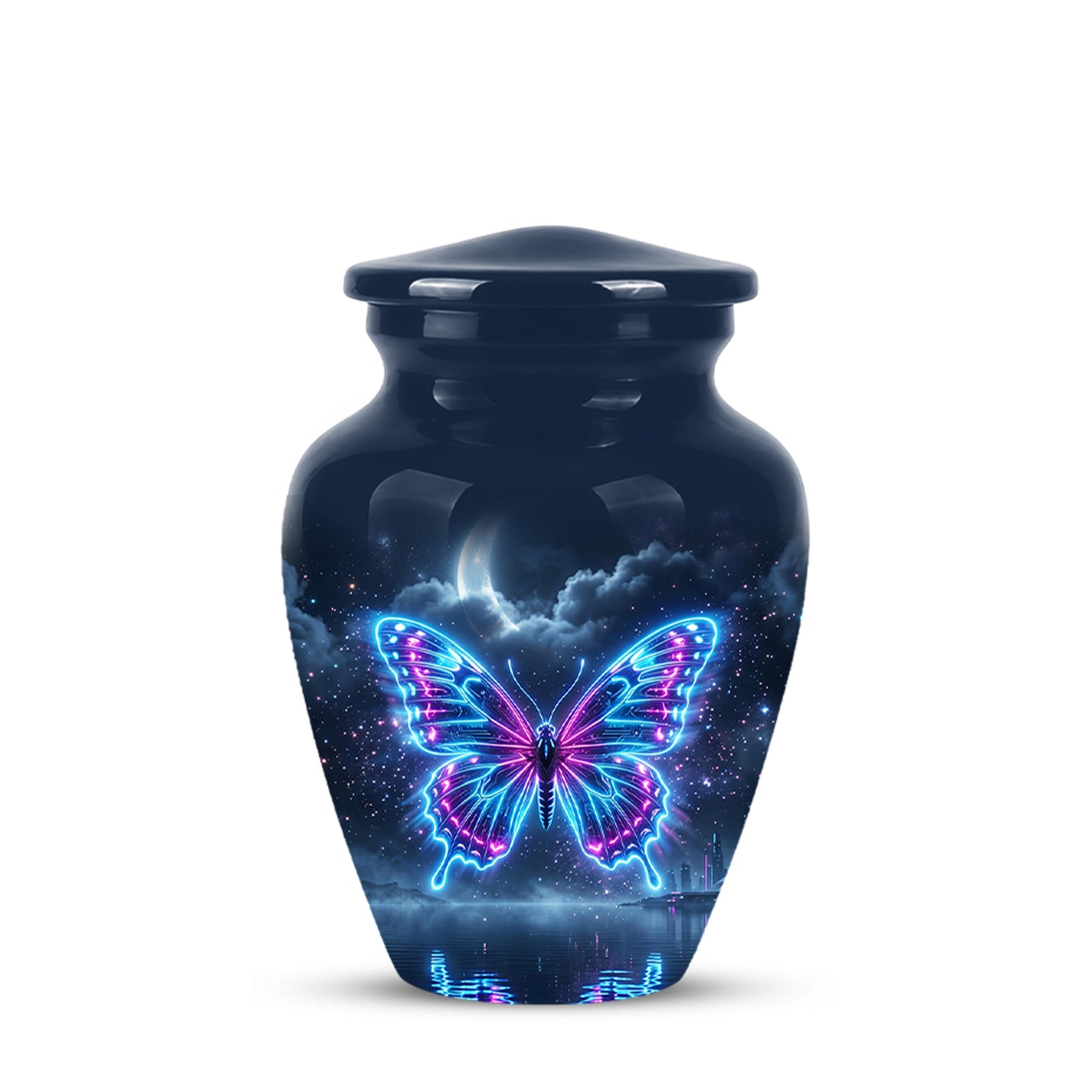 Colorful Flying Butterfly Urn - Moonlight Memorial Urns For Mom Ashes