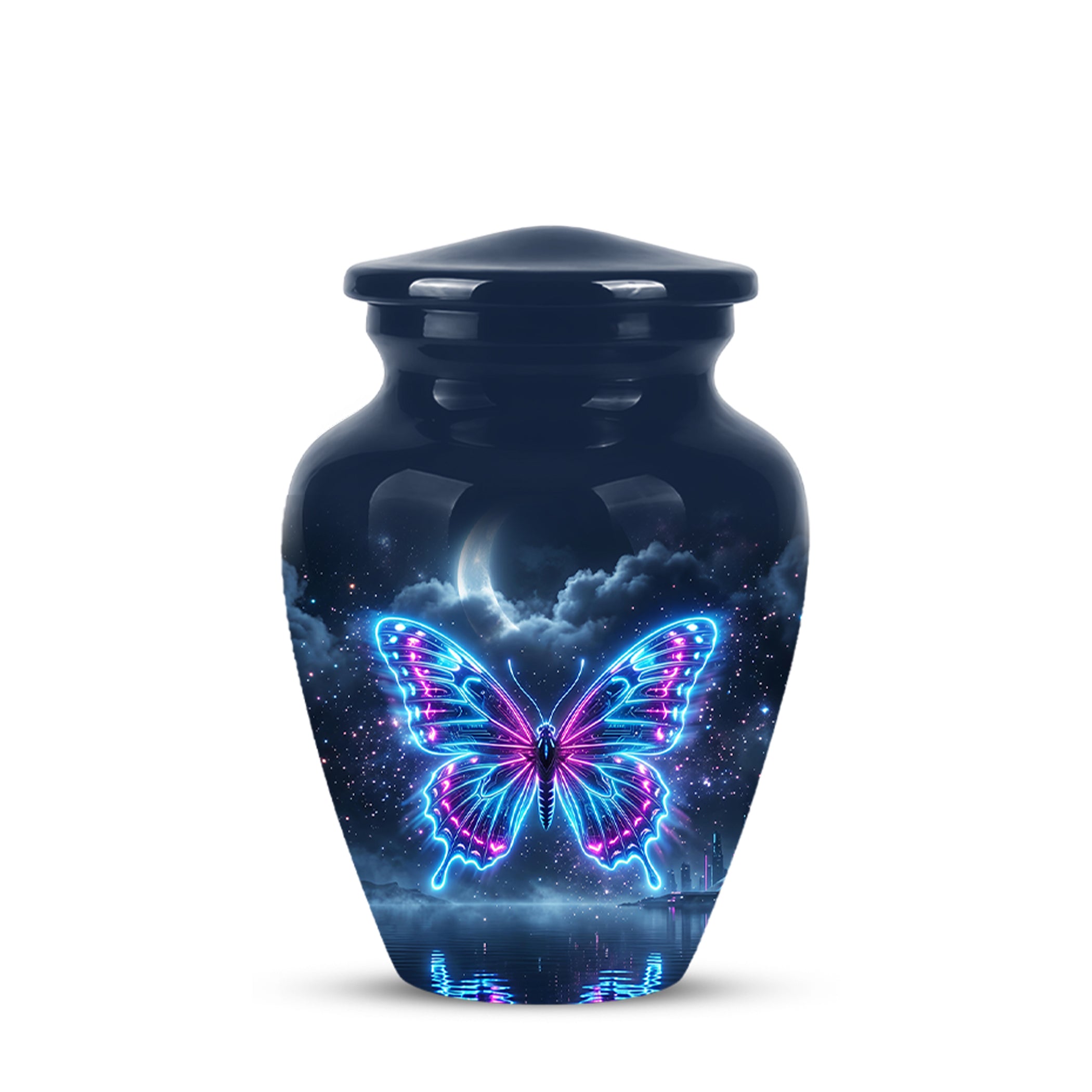 Colorful Flying Butterfly Urn - Moonlight Memorial Urns For Mom Ashes