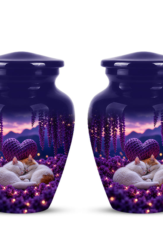 Eternal Resting Cat Cremation Urn - Personalized Urns For Pet Cat Ashes