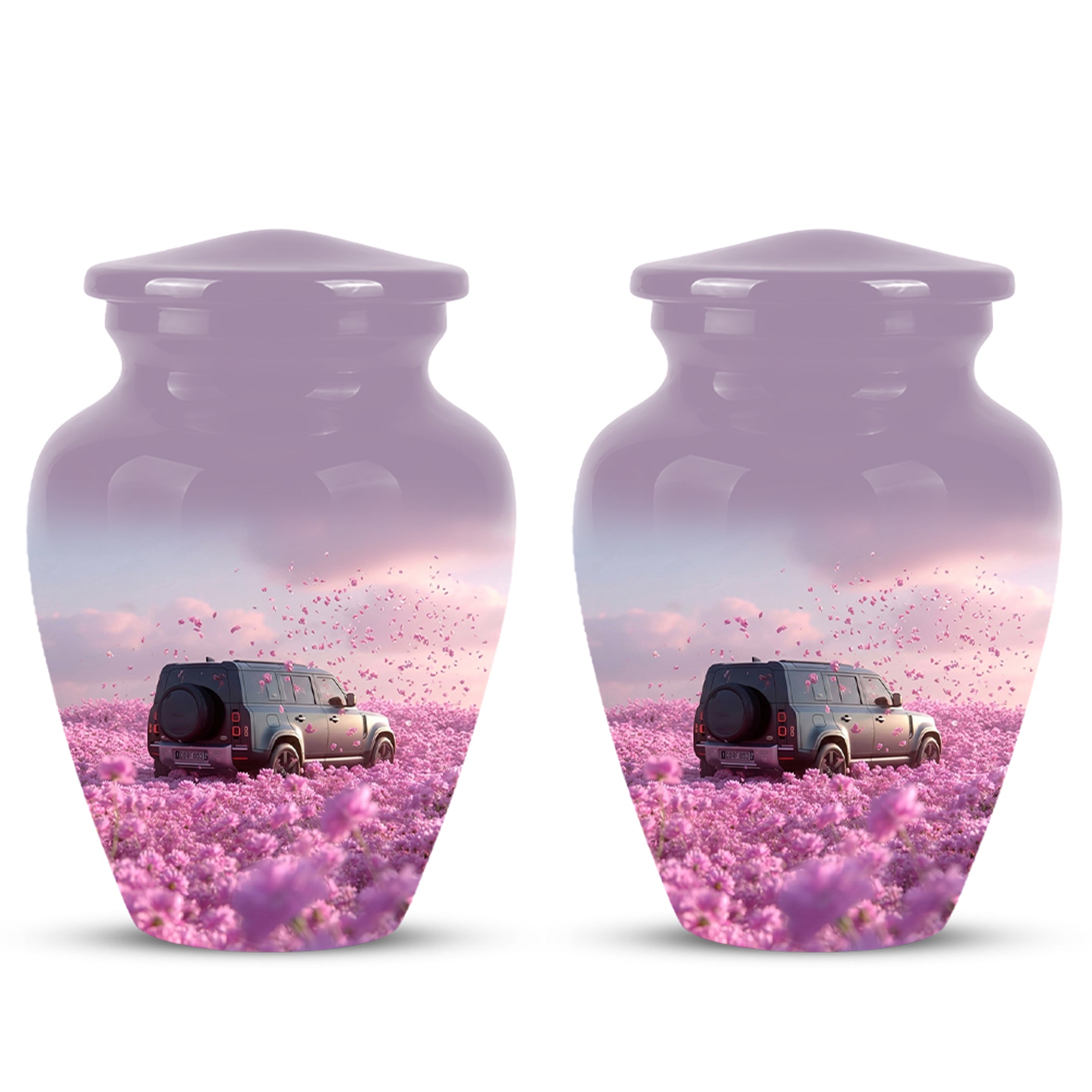 Personalized Car Cremation Urn - Pink Memorial Urns For Women Ashes