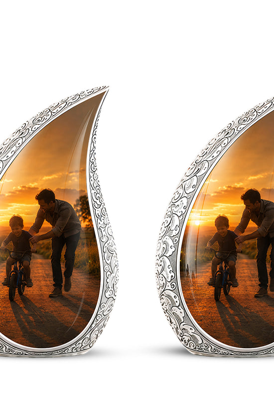 Father & Son Themed Urn - Handcrafted Custom Memorial Urns For Ashes