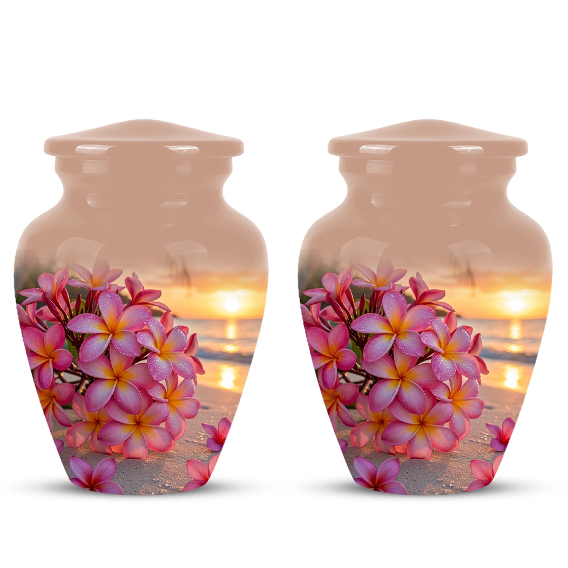 Personalized Flower Cremation Urn - Premium Adult Memorial Urn On Sale