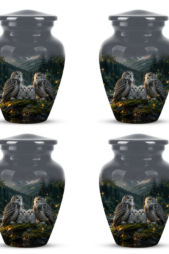 Owl Family Cremation Urn for Ashes – Beautifully Custom Memorial Urn