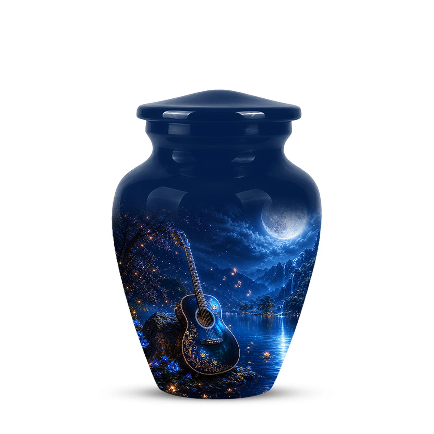 Acoustic Guitar Cremation Urn - Custom Guitar Urns For Human Ashes