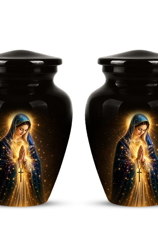 Religious Virgin Mary Cremation Urn - Personalized Urns For Mom Ashes