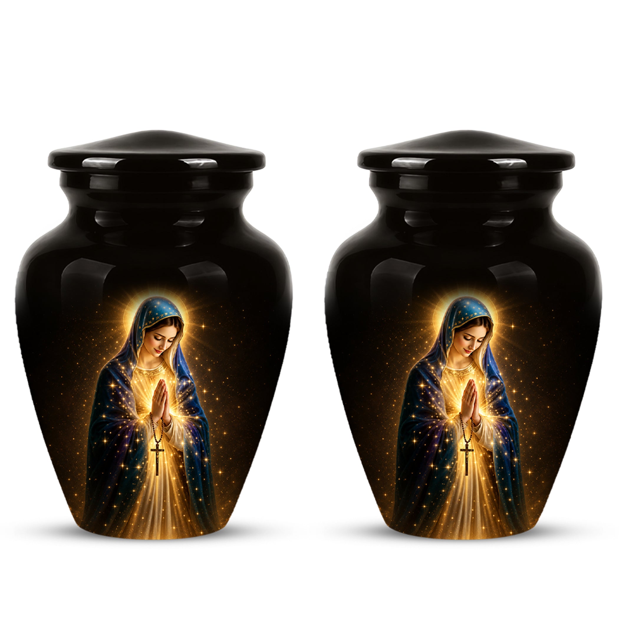 Religious Virgin Mary Cremation Urn - Personalized Urns For Mom Ashes