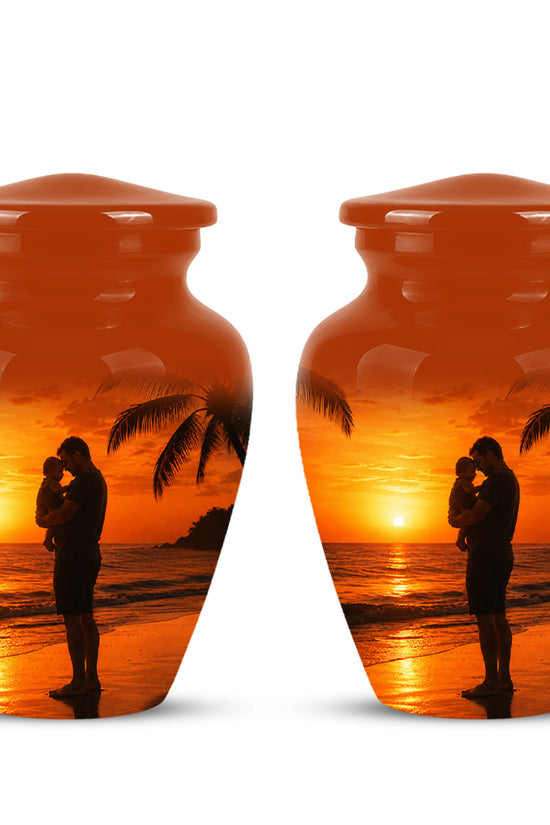 Custom Father Cremation Urn - Peaceful Tribute Memorial Urns For Dad