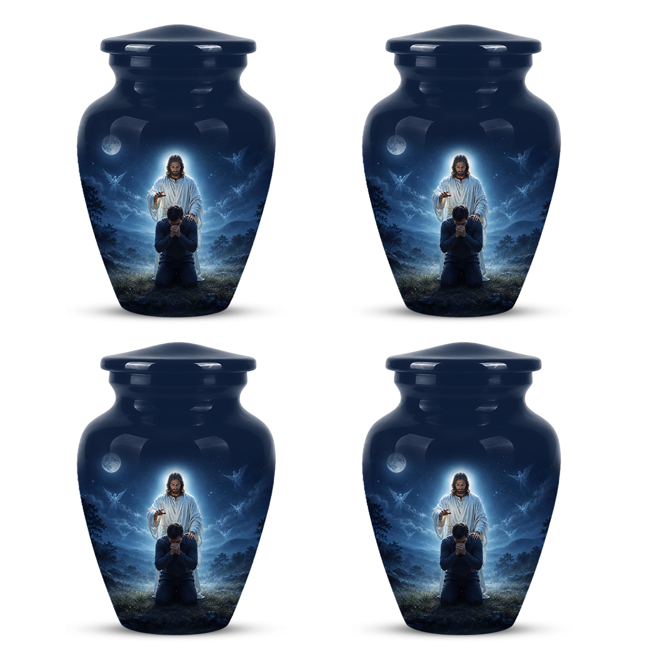 Jesus In Gethsemane Cremation Urn - Spiritual Urns To Tribute Ashes