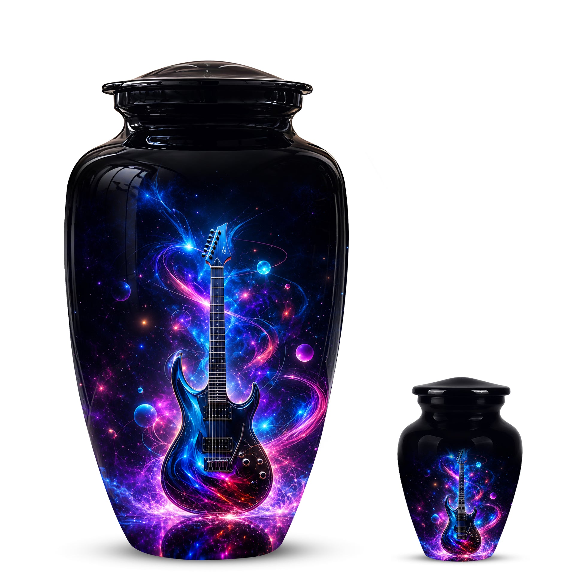 Electric Guitar Cremation Urn - Guitar Memorial Urns For Music Lovers