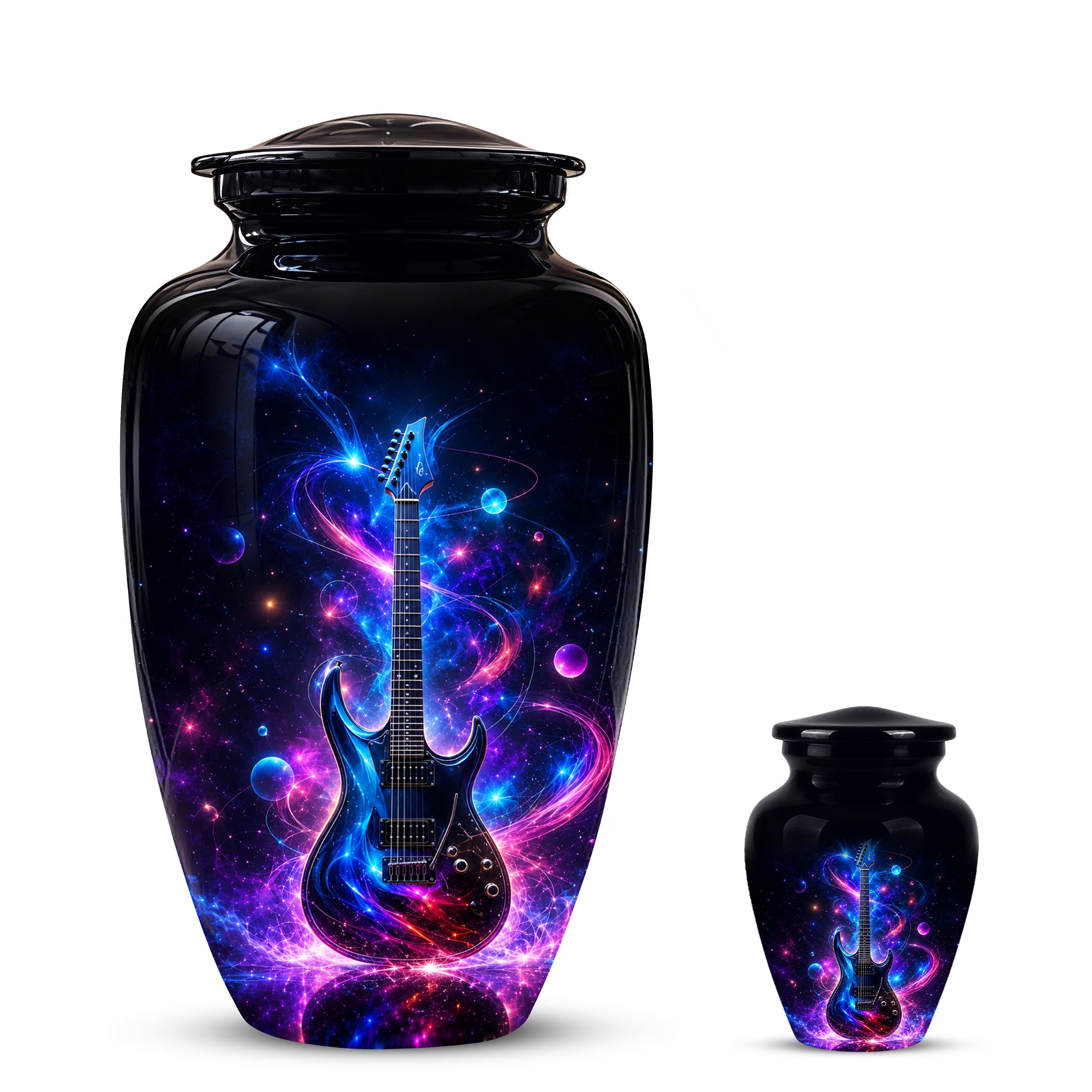 Electric Guitar Cremation Urn - Guitar Memorial Urns For Music Lovers