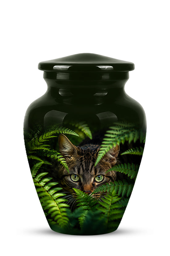 Cat Cremation Urns For Ashes - Personalized Black Pet Burial Urns